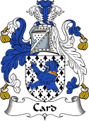 English Coat of Arms for the family Card