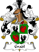 German Wappen Coat of Arms for Gradl