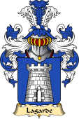 French Family Coat of Arms (v.23) for Lagarde