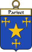 French Coat of Arms Badge for Pariset