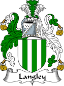 English Coat of Arms for the family Langley