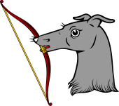 Greyhound Hd Holding Bow