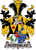 Swedish Coat of Arms for Rosenblad