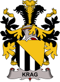 Coat of arms used by the Danish family Krag