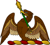 Demi Eagle Holding Masse d'Armes