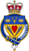 British Garter Coat of Arms for McLennan (Scotland)