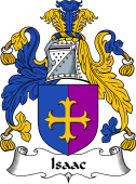 English Coat of Arms for the family Isaac