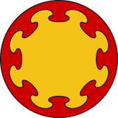 Circular Shield-Bordure Nebulee