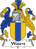 English Coat of Arms for the family Waters II