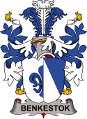 Coat of arms used by the Danish family Benkestok