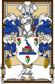 Scottish Coat of Arms Bookplate for Jolly