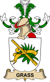 Republic of Austria Coat of Arms for Grass