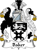 English Coat of Arms for the family Baker