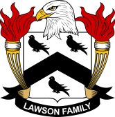 Coat of arms used by the Lawson family in the United States of America