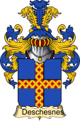 French Family Coat of Arms (v.23) for Chesnes (des) or Dequesnes