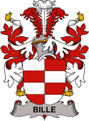 Coat of arms used by the Danish family Bille