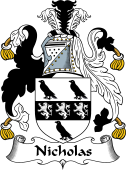 English Coat of Arms for the family Nicholas