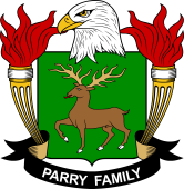 Coat of arms used by the Parry family in the United States of America