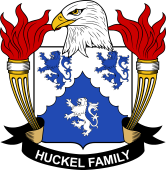 Coat of arms used by the Huckel family in the United States of America