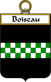 French Coat of Arms Badge for Boiseau