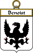 French Coat of Arms Badge for Benoist