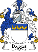 English Coat of Arms for the family Dagget (t)