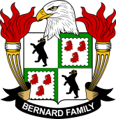 Coat of arms used by the Bernard family in the United States of America