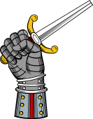 Gauntlet Holding a Broken Sword