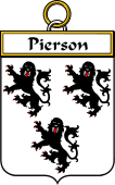 French Coat of Arms Badge for Pierson