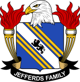 Coat of arms used by the Jefferds family in the United States of America