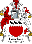 English Coat of Arms for the family Lovelace