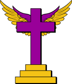 Cross, Calvary Winged