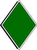 Lozenge Fimbriated or Bordered