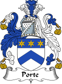 English Coat of Arms for the family Port (e)