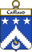 French Coat of Arms Badge for Caillaud