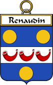 French Coat of Arms Badge for Renaudin