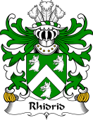 Welsh Coat of Arms for Rhidrid (FLAIDD-of Penllyn, Merionethshire)