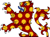 Demi Lion Rampant Bezantee