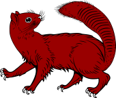 Squirrel Passant Reguardant