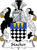 English Coat of Arms for the family Stacker