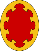 Oval Shield-Bordure Nebulee