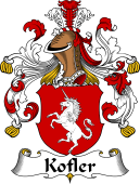 German Wappen Coat of Arms for Kofler