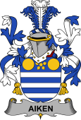 Irish Coat of Arms for Aiken