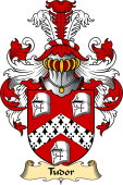 Welsh Family Coat of Arms (v.23) for Tudor (from Owain Tudor)