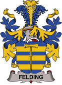 Coat of arms used by the Danish family Felding