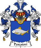 Italian Family Coat of Arms (v.25b) Pescatori