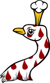 Peacock Head Erased Goutee