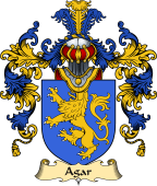 Irish Family Coat of Arms (v.25a) Agar