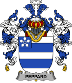 Irish Family Coat of Arms (v.25b) Peppard
