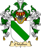 Irish Family Coat of Arms (v.25a) O'Mallun or Mullan